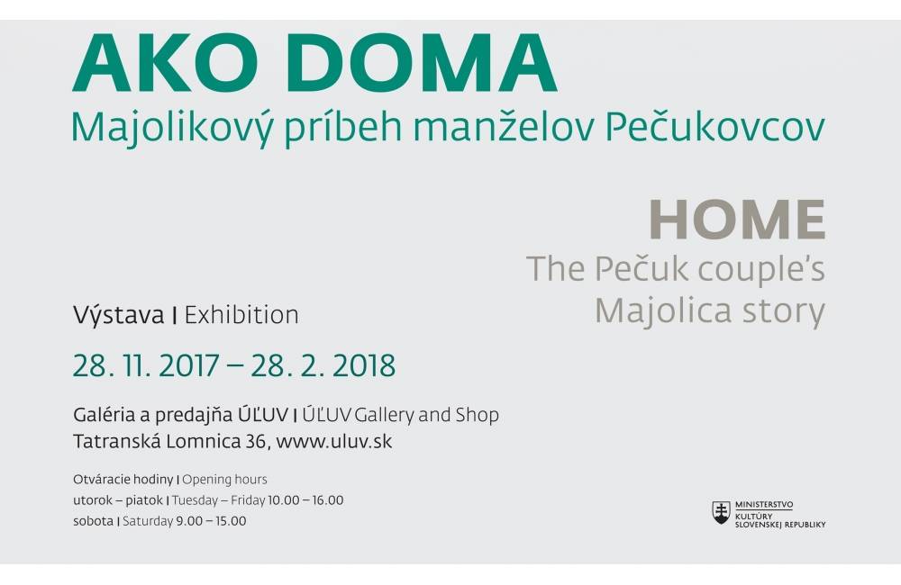 Foto: Výstava: Ako doma - Majolikový príbeh manželov Pečukovcov