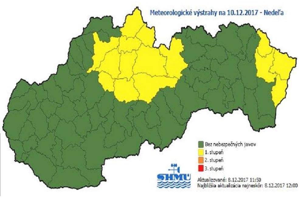 V okrese Poprad sa môže na horách v nedeľu vyskytnúť vietor s rýchlosťou 110 - 135 km/h