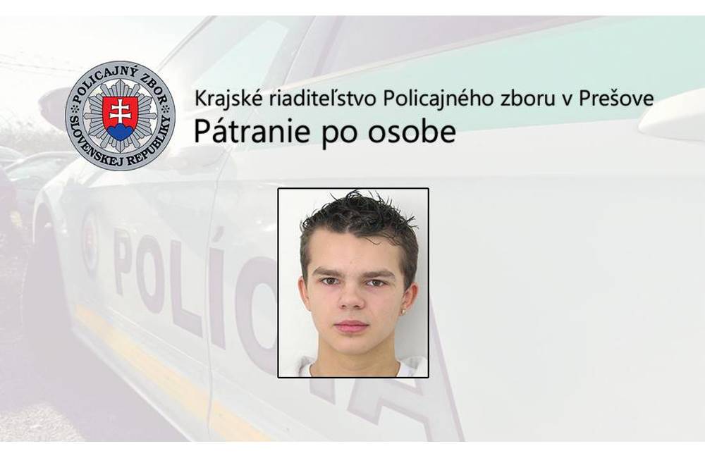 Polícia v Prešove žiada pomoc pri pátraní, Lukáš Macko z Bardejova nenastúpil do výkonu trestu