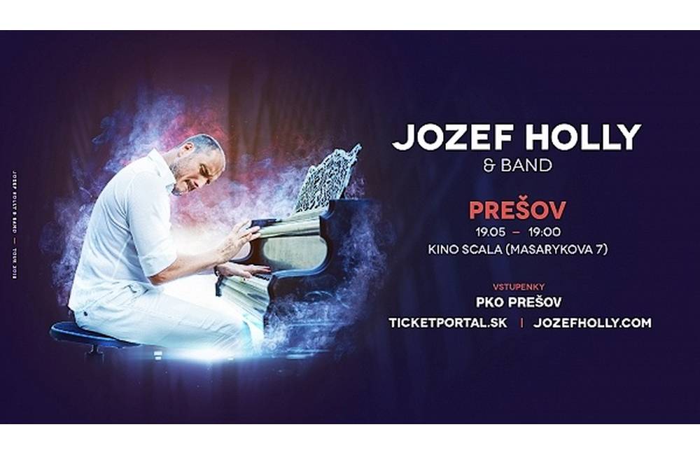 Fenomenálny slovenský klavirista Jozef Hollý zavíta so svojou Piano Show po prvýkrát do Prešova
