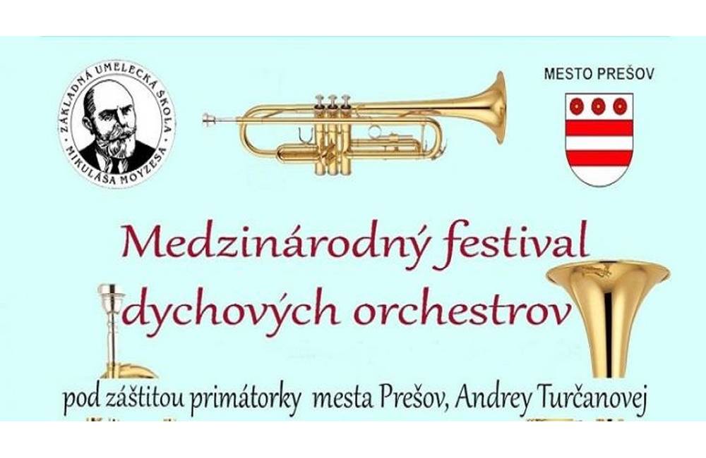2. ročník Medzinárodného festivalu dychových orchestrov v nedeľu 20. mája na Hlavnej ulici v Prešove