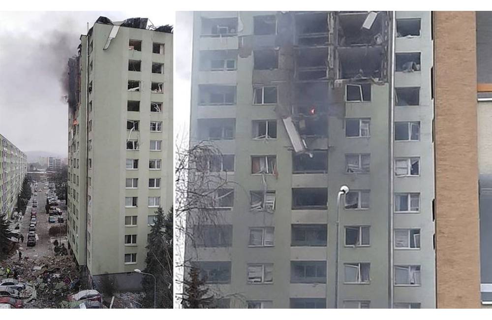 Foto: AKTUÁLNE: V Prešovskom paneláku vybuchol plyn, hrozí celkový kolaps budovy