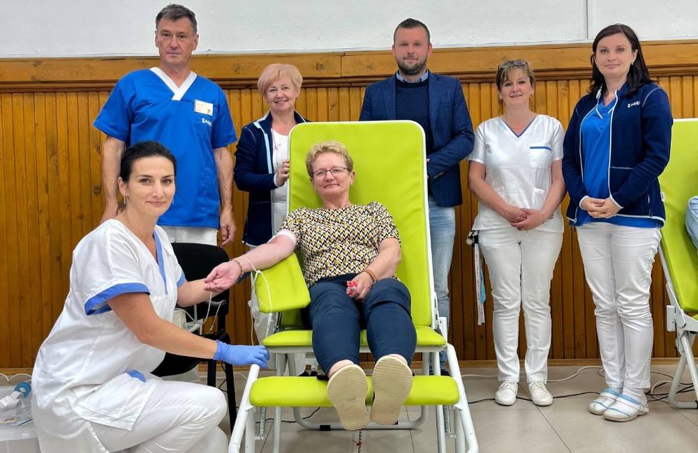 Foto: Levočská mobilná odberová jednotka zavítala do Lendaku, kde na ňu čakalo až 35 darcov 