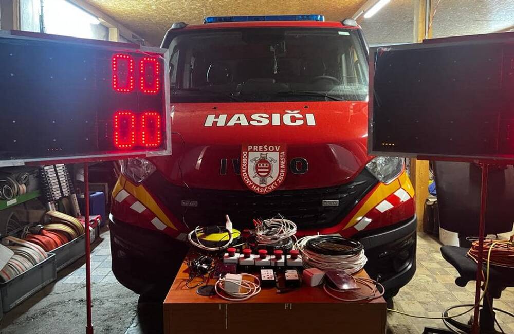 FOTO: Dobrovoľní hasiči v Prešove využili finančnú podporu na nákup nového vybavenia, slúžiť bude najmä deťom