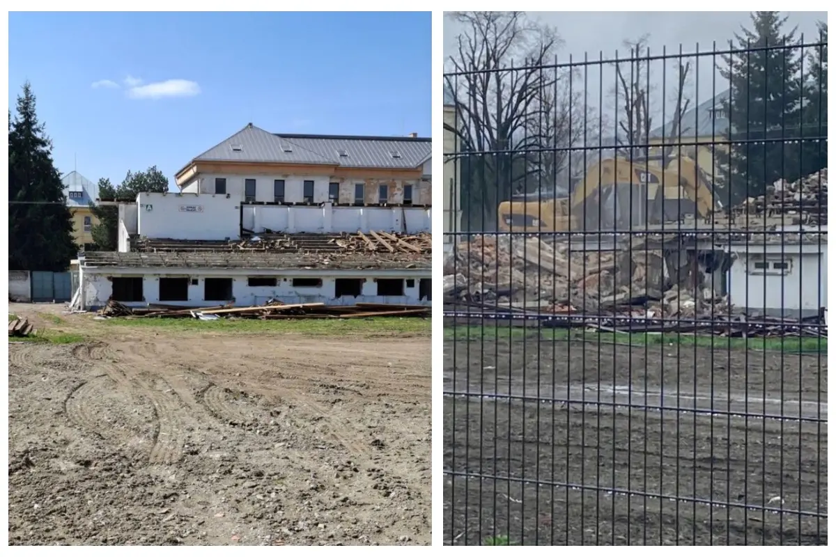 Foto: Výborná správa pre futbalových fanúšikov: Prvá časť starej tribúny v Prešove je zbúraná, stihne sa to do  šampionátu?