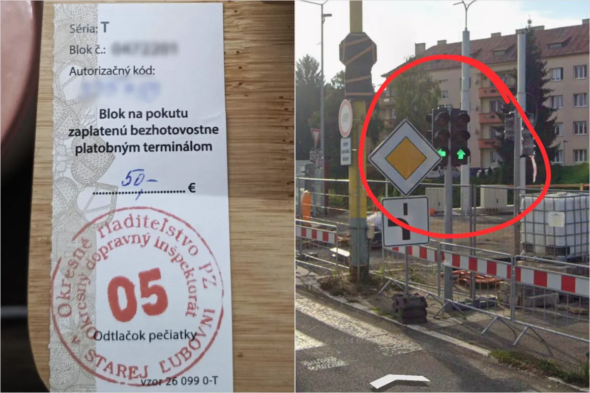 Tvrdí, že šiel na zelenú, no skončil s pokutou. Nahnevaný vodič opisuje konflikt s políciou na križovatke v Prešove