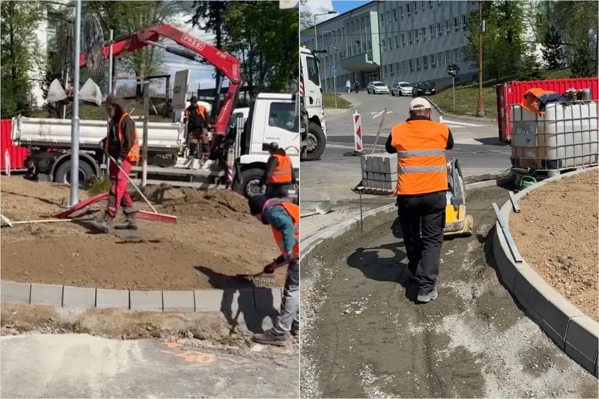 FOTO: Vo Vranove nad Topľou pribudne nový kruhový objazd. Stavba by mala byť ukončená o pár mesiacov