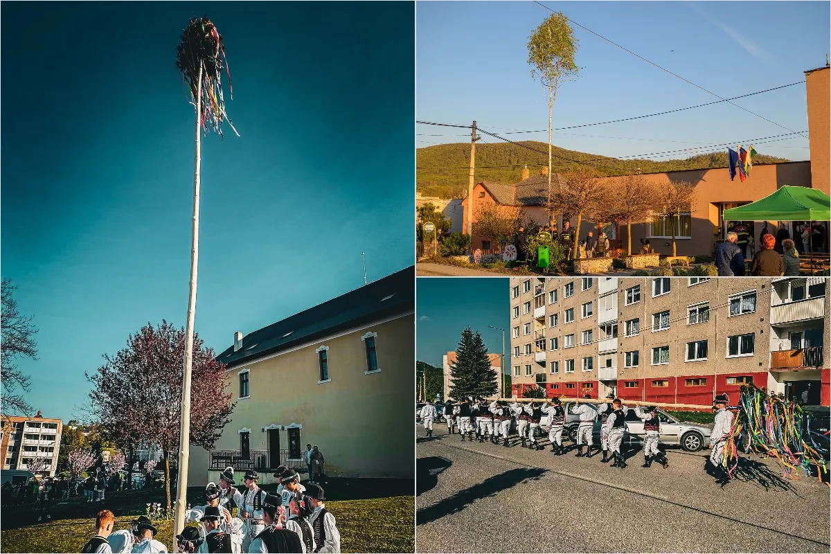 VIDEO: Tradícia, na ktorú sa nezabúda. Počas víkendu sa stavali máje vo viacerých mestách a obciach Prešovského kraja