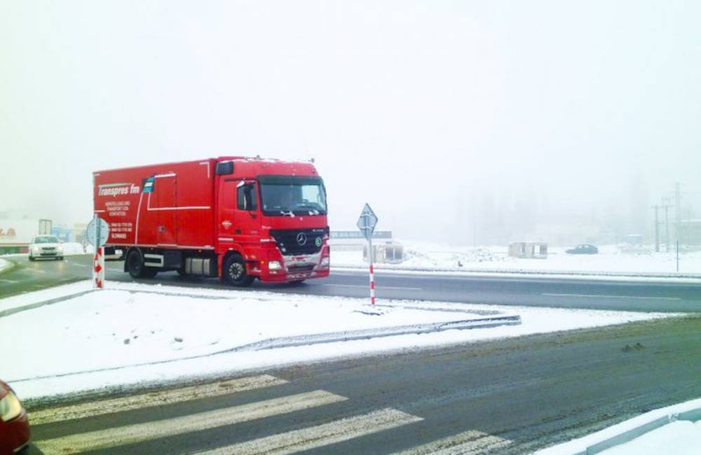 Stav techniky na cestách kvôli snehu v Prešove