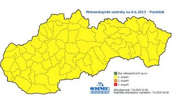 Pozor na búrky, na pondelok a utorok boli vydané výstrahy!