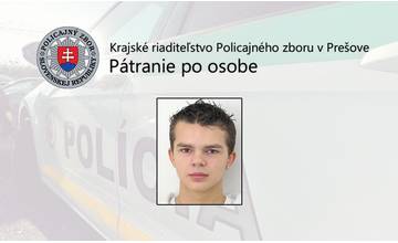 Polícia v Prešove žiada pomoc pri pátraní, Lukáš Macko z Bardejova nenastúpil do výkonu trestu