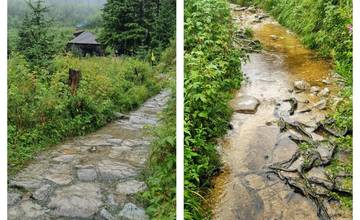 Niektoré turistické chodníky vo Vysokých Tatrách a rokliny v Slovenskom raji sú po výdatných dažďoch neprístupné