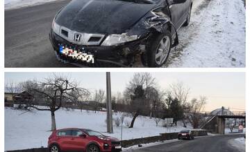 V okrese Bardejov vodička vrazila do protiidúceho auta. V dychu mala 1,3 promile alkoholu