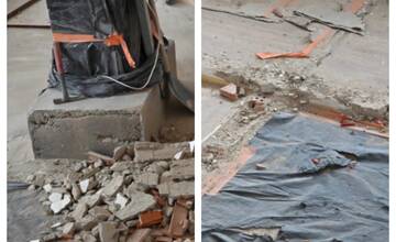 FOTO: Zemetrasenie spôsobilo v Humennom viacero škôd. Mestský úrad preto prechádza rekonštrukciou