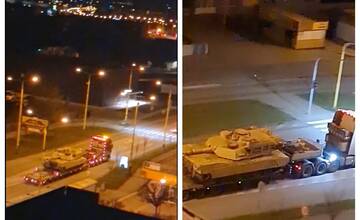 VIDEO: Prešovčanov znepokojujú nákladné autá s vojenskou technikou prechádzajúce cez mesto. Kam majú namierené?