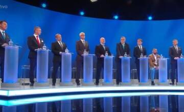 ONLINE: Prezidentská superdebata na RTVS. Švec odstúpil v prospech Harabina