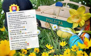 Prešovskí policajti posielajú východniarom vtipný veľkonočný pozdrav. Rozumiete mu?