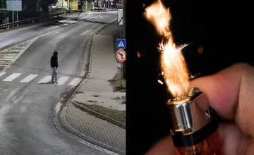 VIDEO: Neznámy páchateľ vo Vranove podpálil kontajnery na sídlisku. Videli ste ho? Polícia prosí o pomoc
