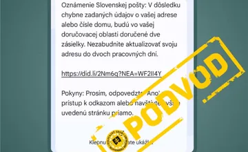 Slovenská pošta nič takéto neposiela, varuje polícia pred správami. Podvodníci po vás chcú údaje z karty