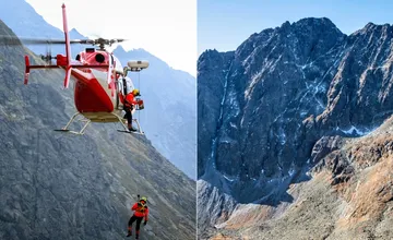 Dramatická záchrana na Gerlachu, 25-ročného turistu paralyzoval strach, záchranári ho museli evakuovať vrtuľníkom