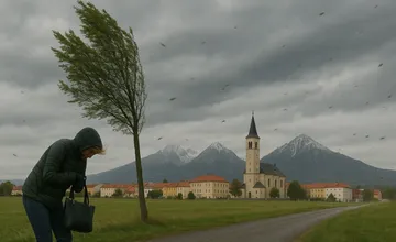 FOTO: Silný vietor trápi na Vianoce veľkú časť východného Slovenska, v Prešovskom kraji sú vydané výstrahy