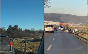 FOTO: Dve prevrátené autá neďaleko od seba. Pozor si dávajte pri Raslaviciach a pri Záborskom