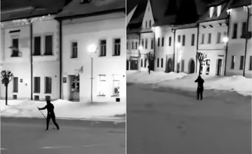 VIDEO: Muž v Bardejove bežkoval priamo v centre, milé video z Radničného námestia pobavilo obyvateľov