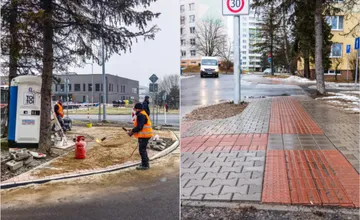 FOTO: Na Bajkalskej v Poprade pribudol nový chodník, úsek medzi križovatkami je bezpečnejší