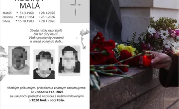 Vranovčania sa rozlúčili s Helenou († 61), Matúšom († 65) a so Sylviou († 42). Rodinu pochovali v neďalekej Poši