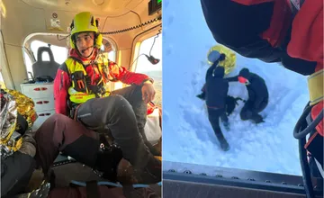 FOTO: Skialpinistka pri lyžovaní vo Vysokých Tatrách prežila 250-metrový pád, na pomoc jej letel vrtuľník