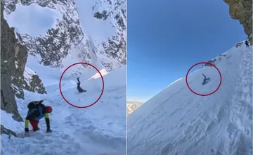 VIDEO: Dramatický pád z Rysov vyzeral hrozivo. Turista sa rútil svahom, stáli pri ňom však všetci strážni anjeli 