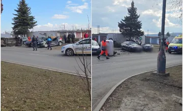 FOTO: Hrozivo vyzerajúca nehoda v Poprade. Vodič narazil do zaparkovaných áut, vozidlo ostalo prevrátené