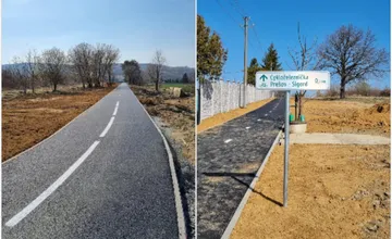 FOTO: Počas pekných jarných dní môžete prejsť po ďalšom cykloúseku. Prepojenie Dulova Ves – Sigord je dokončené