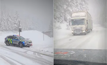 Skrížené kamióny, znížená rýchlosť na diaľnici aj ranné kolóny. Vodičov v Prešovskom kraji zrána skúša počasie