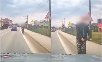 VIDEO: Agresívny kolobežkár s dvoma promile v okrese Bardejov takmer narazil do policajného auta. Odmietal však zastaviť