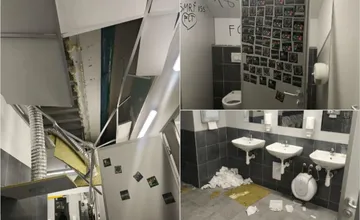 FOTO: Prešovský Tatran dostal za zničený štadión po zápase mastnú pokutu, sankcie však neobišli ani Košičanov