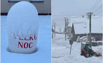 VIDEO: Počasie v Prešovskom kraji šokuje, pripomína skôr Vianoce. Sneh zasypal viaceré oblasti