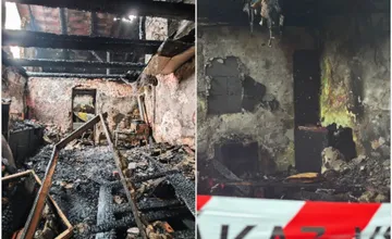 FOTO: Po požiari v Starej Ľubovni ostalo bez strechy nad hlavou vyše 40 ľudí. Dočasným domovom sa majú stať unimobunky
