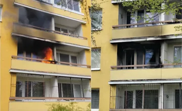 VIDEO: Požiar balkóna na Sídlisku III v Prešove, plamene poškodili aj byt o poschodie vyššie