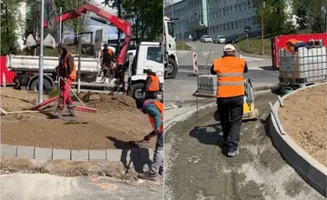 FOTO: Vo Vranove nad Topľou pribudne nový kruhový objazd. Stavba by mala byť ukončená o pár mesiacov