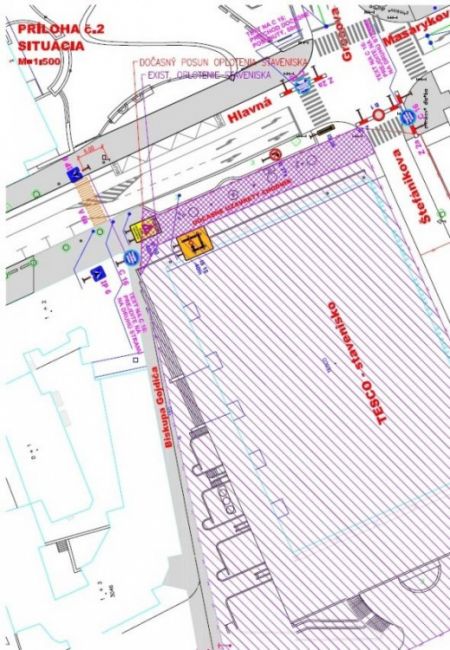 Uzavretie časti Štefánikovej ulice, foto 2