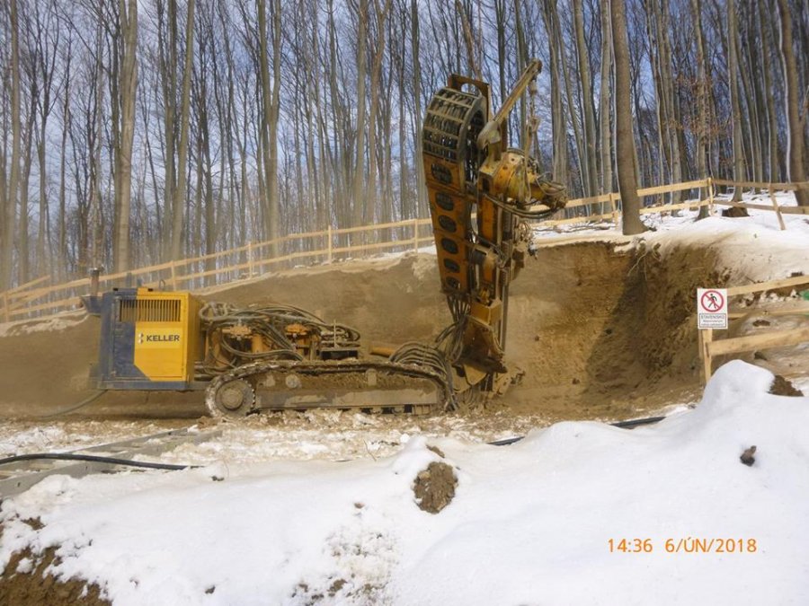 Výstavba D1 Prešov, západ - Prešov, juh, fotografie február 2018, foto 4