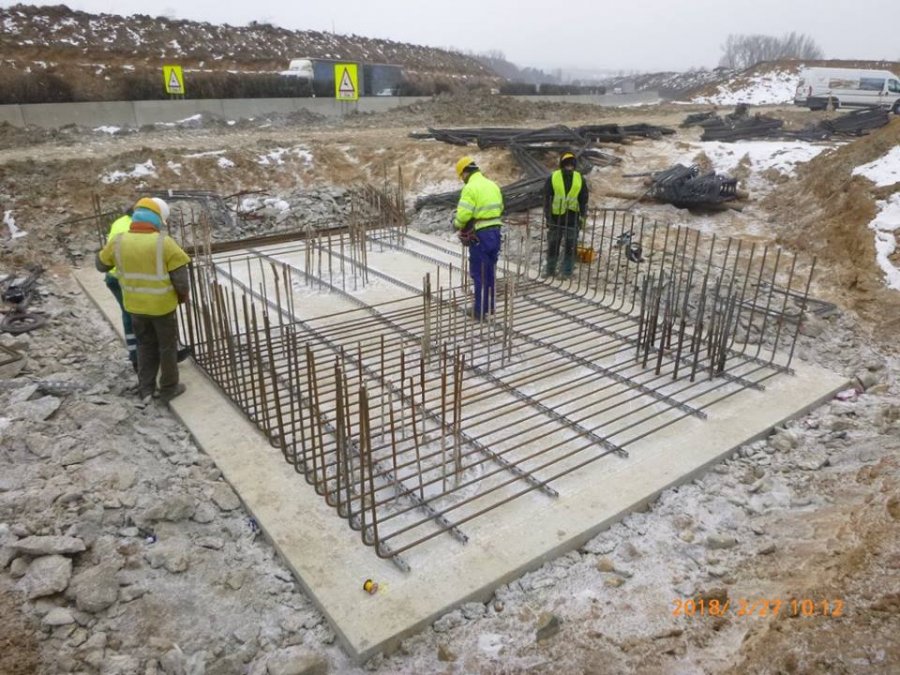 Výstavba D1 Prešov, západ - Prešov, juh, fotografie február 2018, foto 6