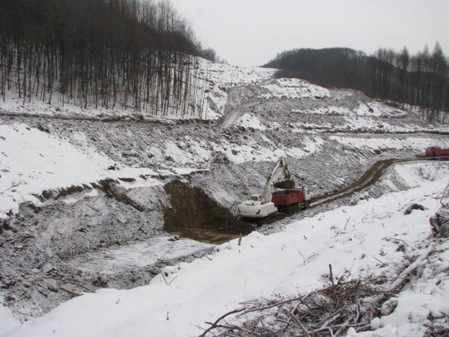 Výstavba D1 Prešov, západ - Prešov, juh, fotografie február 2018, foto 11
