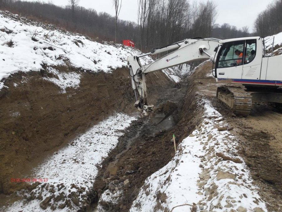 Výstavba D1 Prešov, západ - Prešov, juh, fotografie február 2018, foto 9