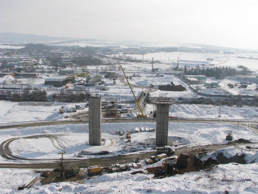 Výstavba D1 Prešov, západ - Prešov, juh, fotografie február 2018, foto 12