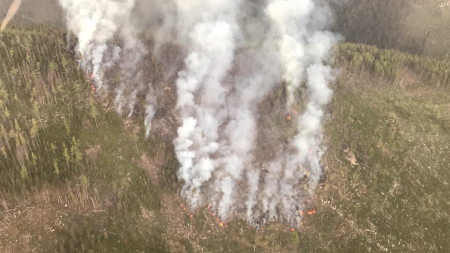 Rozsiahly požiar lesa vo Vysokých Tatrách, foto 1