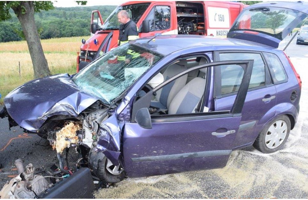 FOTO: Vodič prešiel v okrese Prešov do protismeru a narazil do stromu. Ťažkým zraneniam podľahol , foto 1