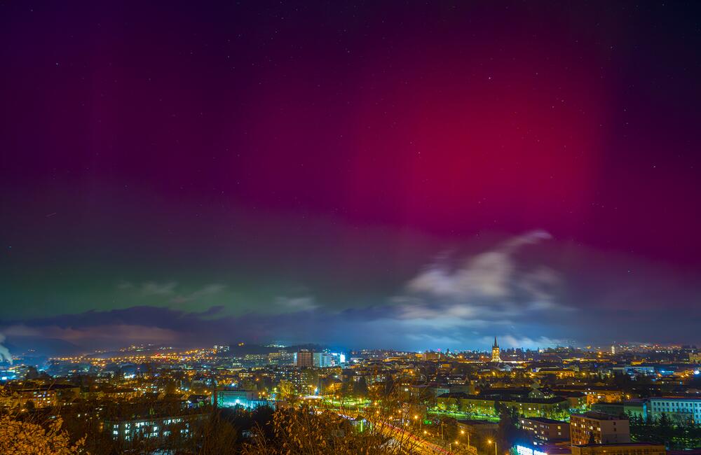 FOTO: Pozrite si fotografie polárnej žiary, ktorá sa ukázala aj nad Prešovským krajom, foto 1