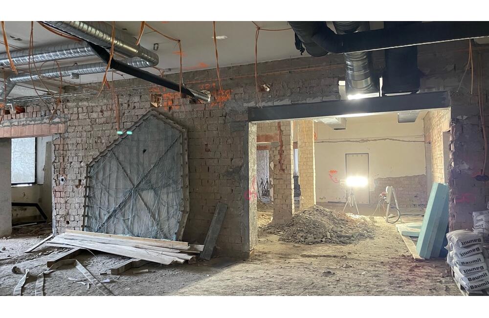 FOTO: Rekonštrukcia Múzea moderného umenia Andyho Warhola v Medzilaborciach, foto 2